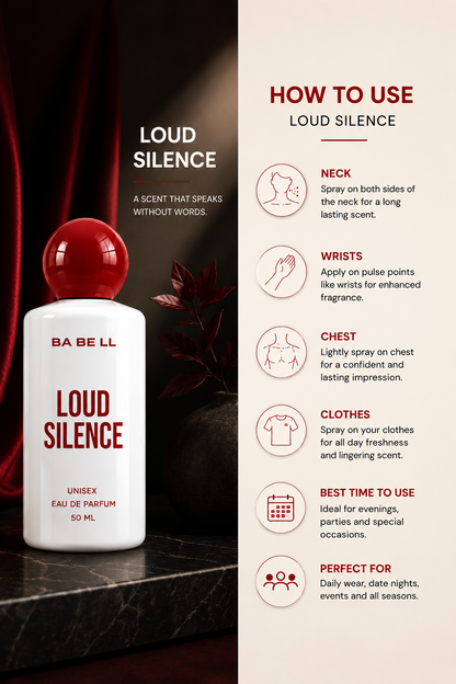 A perfume bottle labeled &
