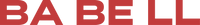 The red text 'BA BE LL' on a white background.